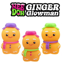 Load image into Gallery viewer, NeeDoh Ginger Glowman  (sold by hat color) (Sold individually)
