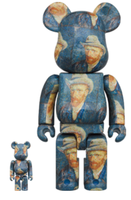 Bearbrick Van Gogh Museum Self Portrait 100% & 400% Set