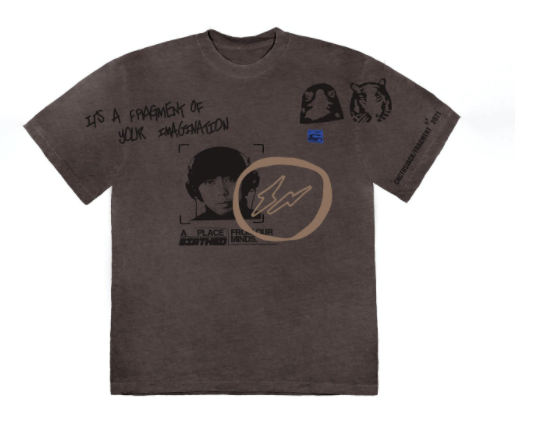 Travis Scott Cactus Jack For Fragment Hiroshi Tee Brown Pepper