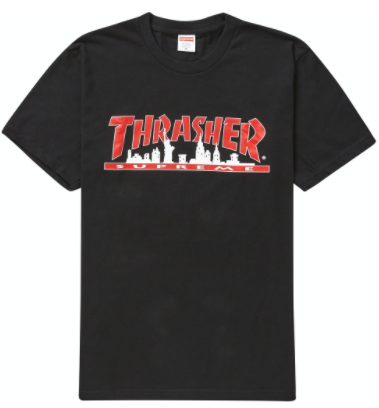 Supreme Thrasher Skyline Tee Black