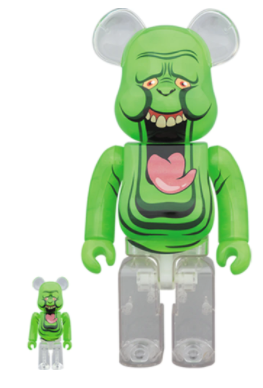 Bearbrick x Ghostbusters Slimer Green Ghost