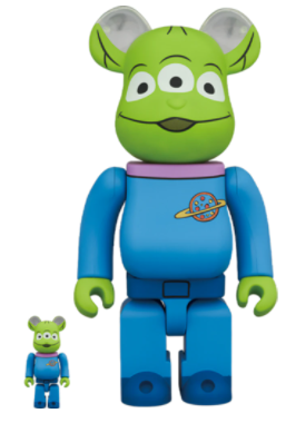 Bearbrick Disney Pixar Toy Story Alien 100% & 400% Set