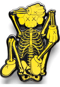 KAWS Skeleton Pin