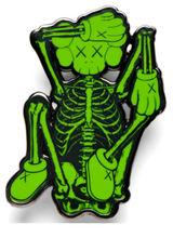 Load image into Gallery viewer, KAWS Skeleton Pin
