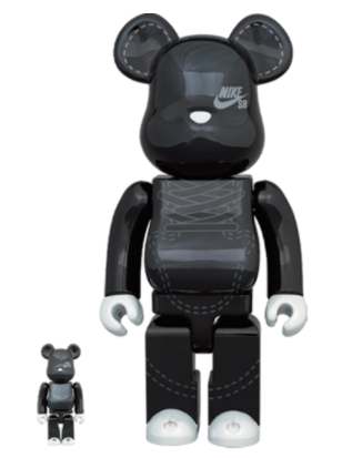 Bearbrick NIKE SB 2020 100% & 400% Set Black