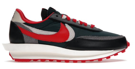 Nike LD Waffle sacai Undercover Midnight Spruce University Red
