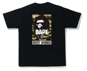 BAPE 1st Camo Busy Works Tee (FW21) Black/Yellow