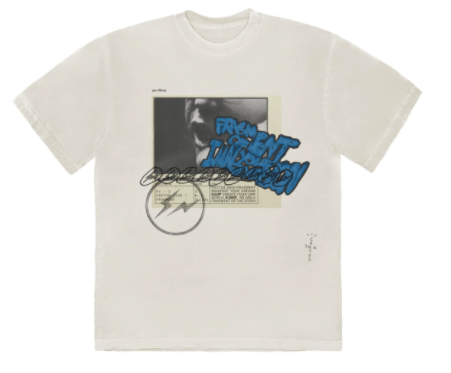 Travis Scott Cactus Jack For Fragment Manifest T-shirt Cream