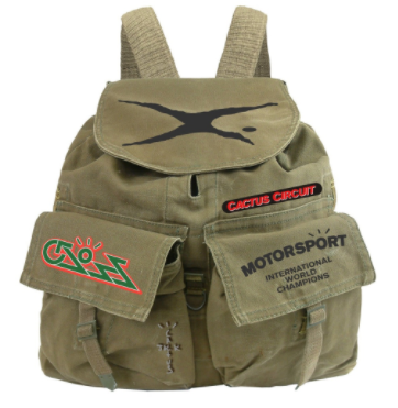 Travis Scott Cactus Jack Canvas Backpack Olive