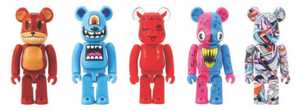 Bearbrick Series 2 DesignerCon Artist (Alex Pardee, Jeramine Rogers, Louis De Guzman, Greg Mike, and Valfre) 100% (Set of 5)