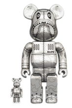 Load image into Gallery viewer, Bearbrick x BAPE x Hajime Sorayama Camo Shark 100% &amp; 400%

