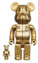 Load image into Gallery viewer, Bearbrick x BAPE x Hajime Sorayama Camo Shark 100% &amp; 400%
