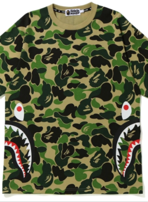 BAPE ABC Camo Side Shark Tee
