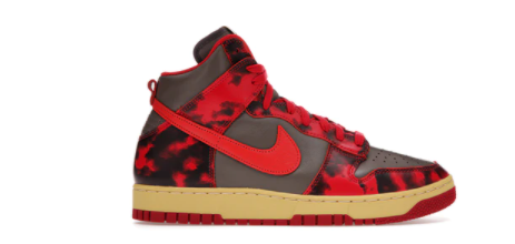 Nike Dunk High 1985 Red Acid Wash