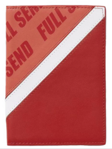 Full Send Travel Passport Holder Red