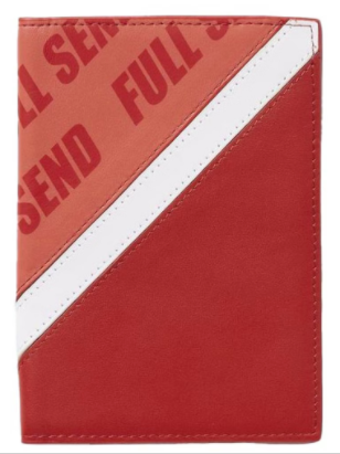 Full Send Travel Passport Holder Red