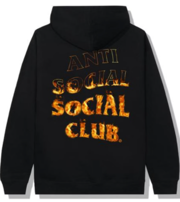 Anti Social Social Club A Fire Inside Flame Hoodie