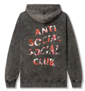 Anti Social Social Club Bed Hoodie Black Wash