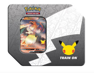 Pokémon TCG 25th Anniversary Celebrations Large Tin Lances Charizard V