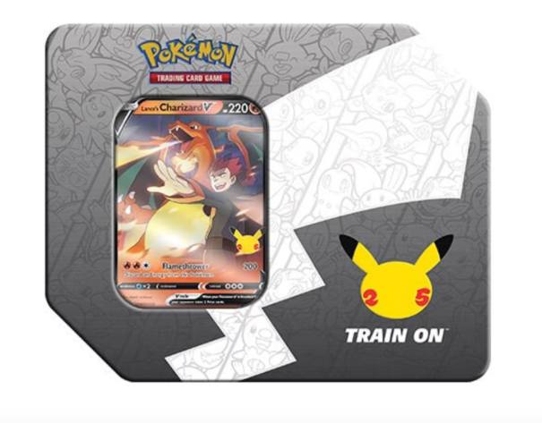 Pokémon TCG 25th Anniversary Celebrations Large Tin Lances Charizard V
