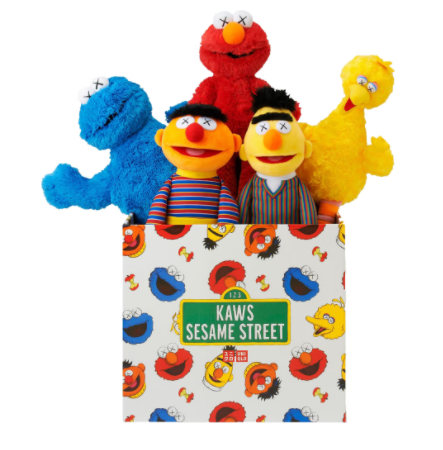 KAWS Sesame Street Uniqlo Plush Toy Complete Box