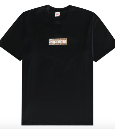 Supreme Burberry Box Logo Hooded Sweatshirt (FW23)Black