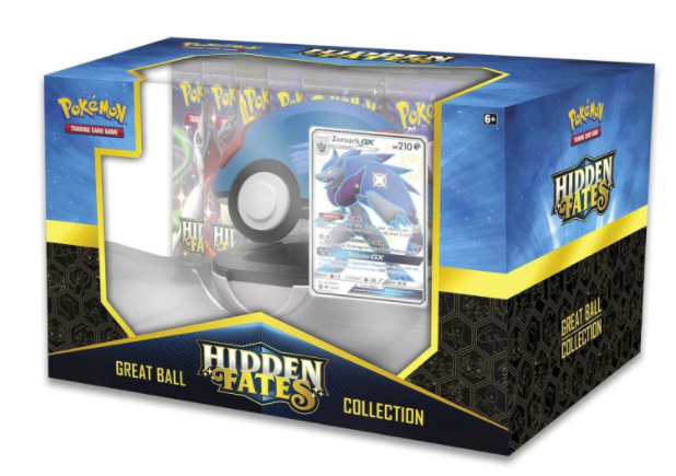 Zoroark Pokemon TCG Hidden Fates Great Ball Poke Ball