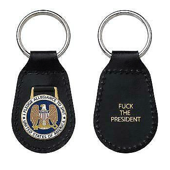 Supreme Pledge Allegiance Keychain Black