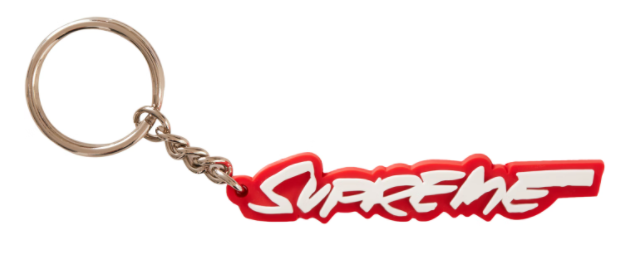 Supreme Futura Logo Keychain Red