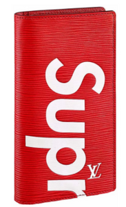 Louis Vuitton x Supreme Brazza Wallet Epi Red