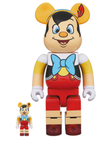 Bearbrick x Disney Pinocchio 100% & 400% Set
