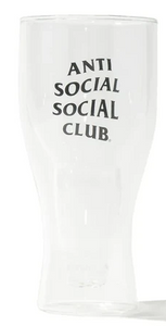 Anti Social Social Club Inside Out Upside Down Glass