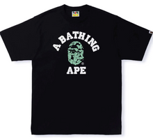 Load image into Gallery viewer, A BATHING APE Camo College TEE Glow in the Dark
