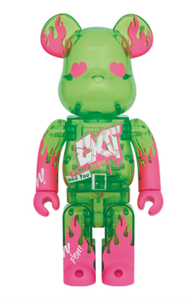 Bearbrick Exit 400% Green