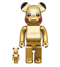 Load image into Gallery viewer, Bearbrick Pikachu Gold Chrome
