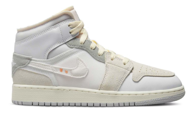 Jordan 1 Mid SE Craft Inside Out White Grey