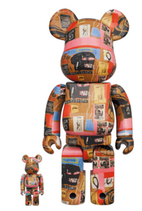 Bearbrick Andy Warhol x JEAN-MICHEL BASQUIAT #2 100% & 400% Set