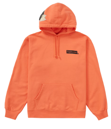 Supreme Instant High Patches Hooded Sweatshirt Apricot