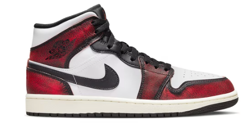 Jordan 1 Mid Wear-Away Chicago