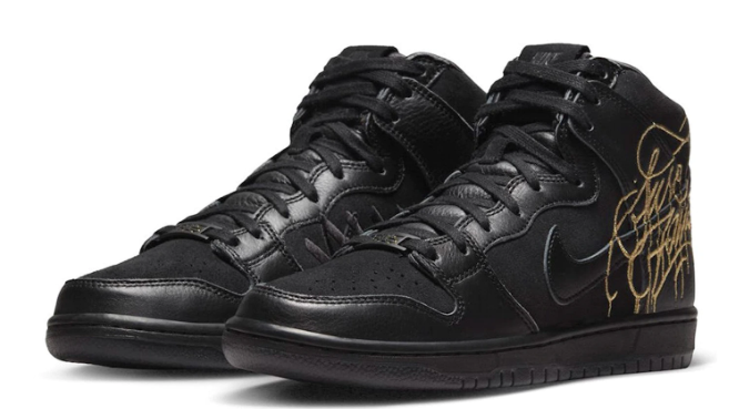 Nike SB Dunk High FAUST Black Gold
