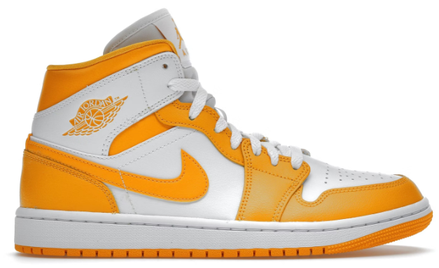 Jordan 1 Mid White University Gold (W)
