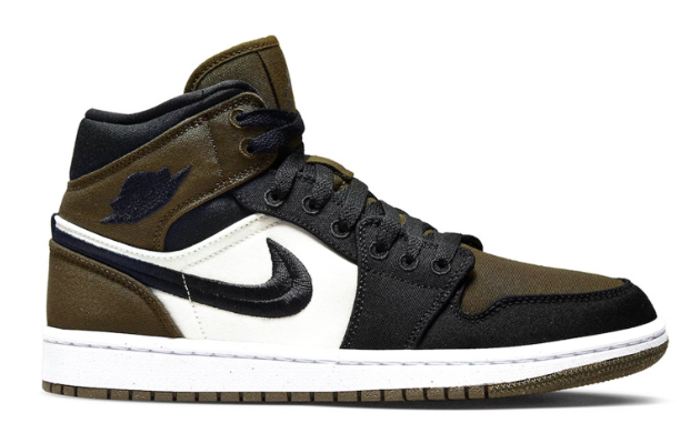 Jordan 1 Mid Olive Toe (W)