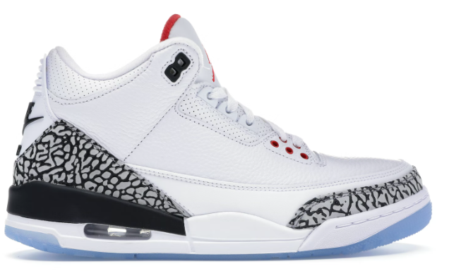 Jordan 3 Retro Free Throw Line White Cement (WITH SHIRT)