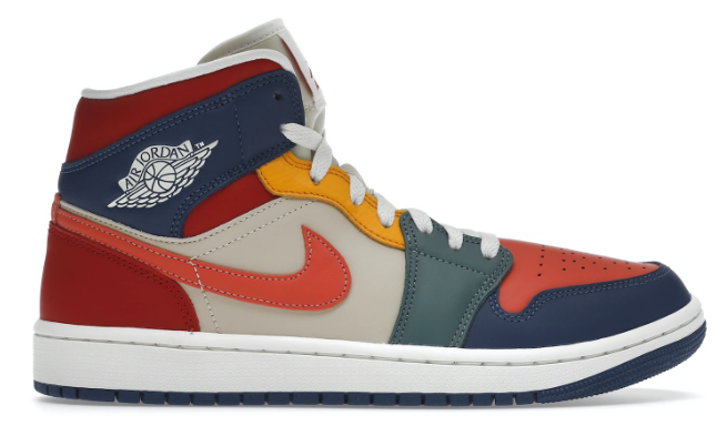 Jordan 1 Mid SE Multi Color (2022) (W)