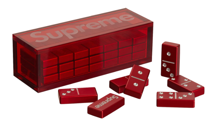 Supreme Aluminum Domino Set Red