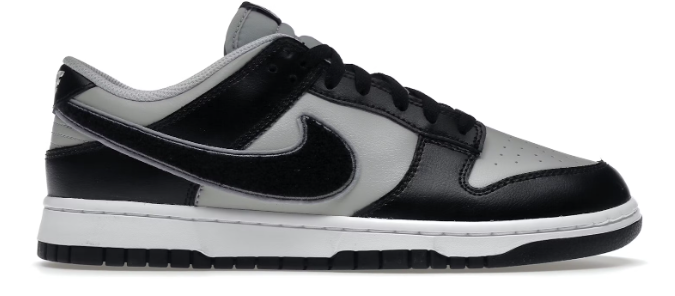 Nike Dunk Low Chenille Swoosh Black Grey