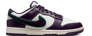 Nike Dunk Low Chenille Swoosh Sail Grand Purple