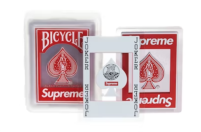 Supreme Bicycle Clear Playing Cards