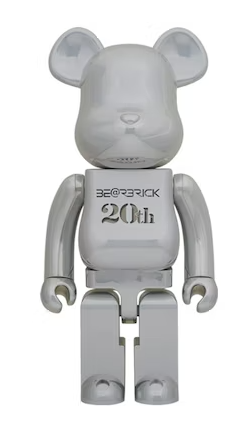 Bearbrick 20th Anniversary 1000% Chrome Ver.