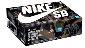 Bandai Gundam x Nike SB Unicorn 02 Banshee (Destroy Mode) (1/144 Scale) HG Model Kit Action Figure